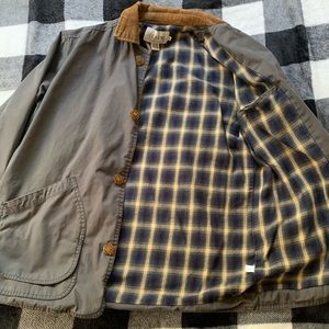 90s vintage J Crew olive green barn jacket